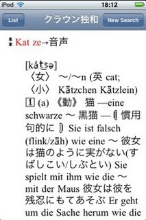 iDic でクラウン独和